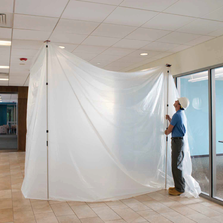 ZIPWALL POLES - 10FT - Axiom | Temporary Surface Protection