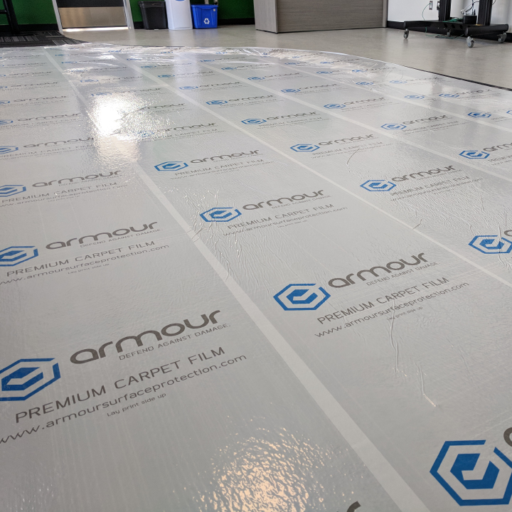 Image of Armour Premium Carpet Film for jobsite carpet blog