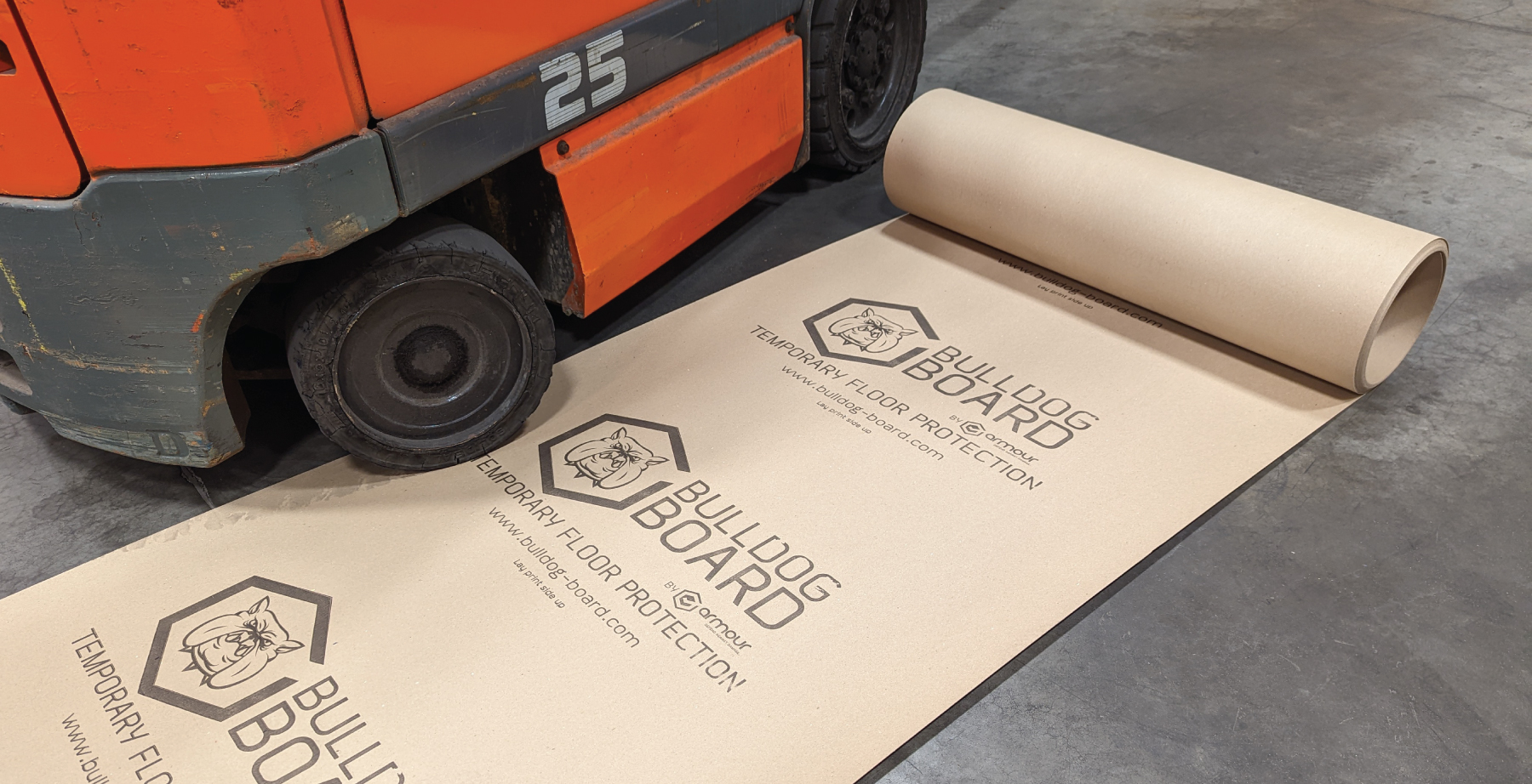 Image of HD Lift for jobsite floor protection Bulldog Board price vs quality blog by Axiom, supplier to Canada/ North America construction professionals