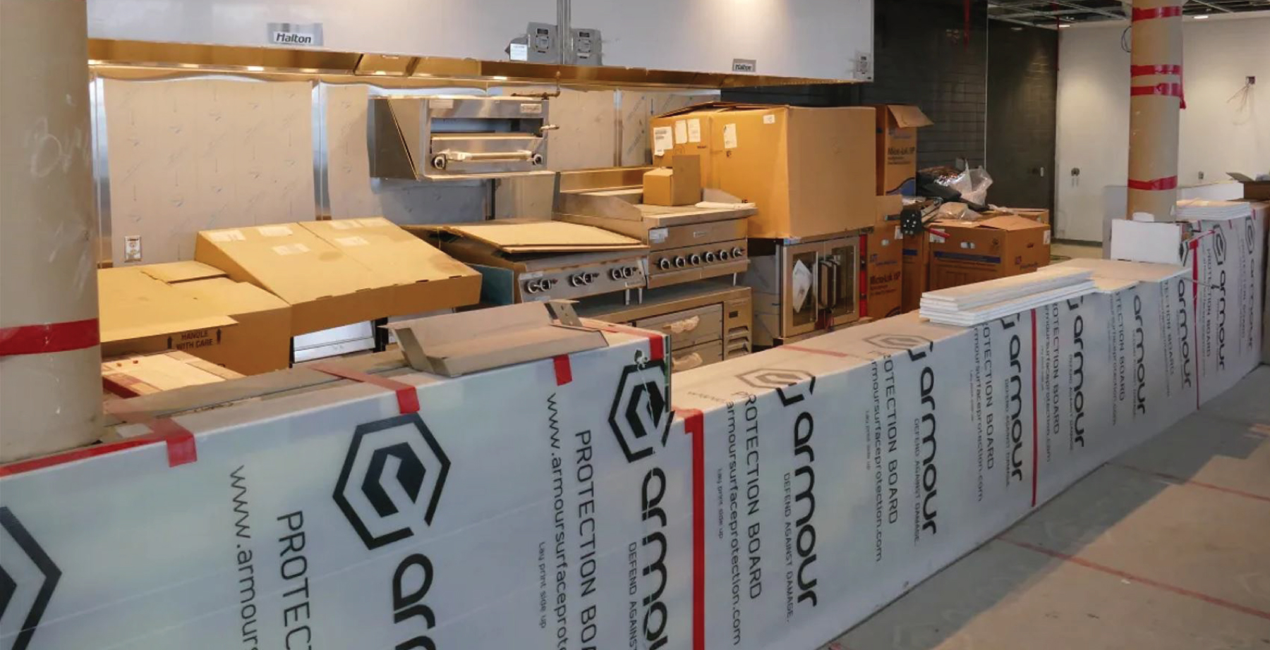 Image of Armour Protection Board for jobsite causes of surface damage blog by Axiom, supplier to Canada/ North America construction professionals