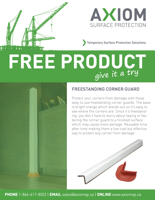 Freestanding Corner Guard - Axiom Surface Protection