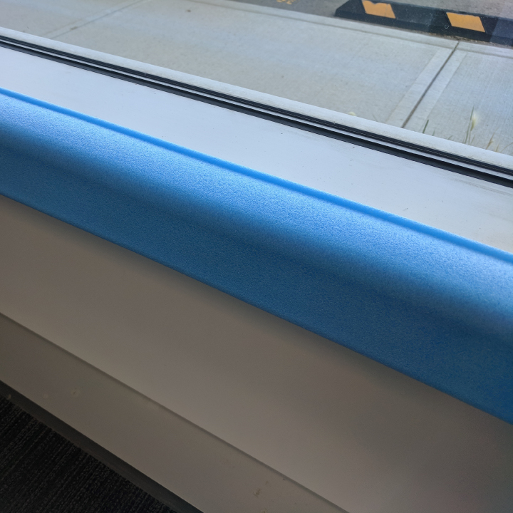 Image of Armour Foam Edge Protector - U Profile for jobsite window protection blog by Axiom, supplier to Canada/ North America construction professionals