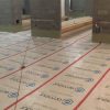 Image of Armour Protection Fleece on floors for Bird Construction/ Brookfield Residential YMCA at Seton case study blog by Axiom, supplier to Canada/ North America construction professionals