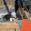 Image of Armour Grip-Terra Mat In Use for preventing jobsite fall injuries blog by Axiom, supplier to Canada/ North America construction professionals