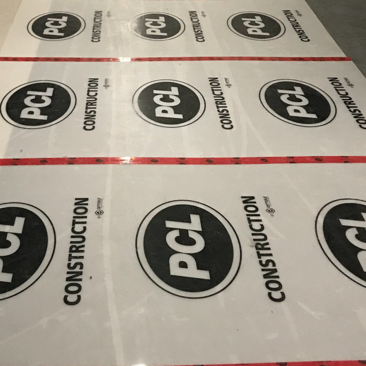 Image of PCL Construction Floor Protection for custom printed temporary floor protection blog by Axiom, supplier to Canada/ North America construction professionals