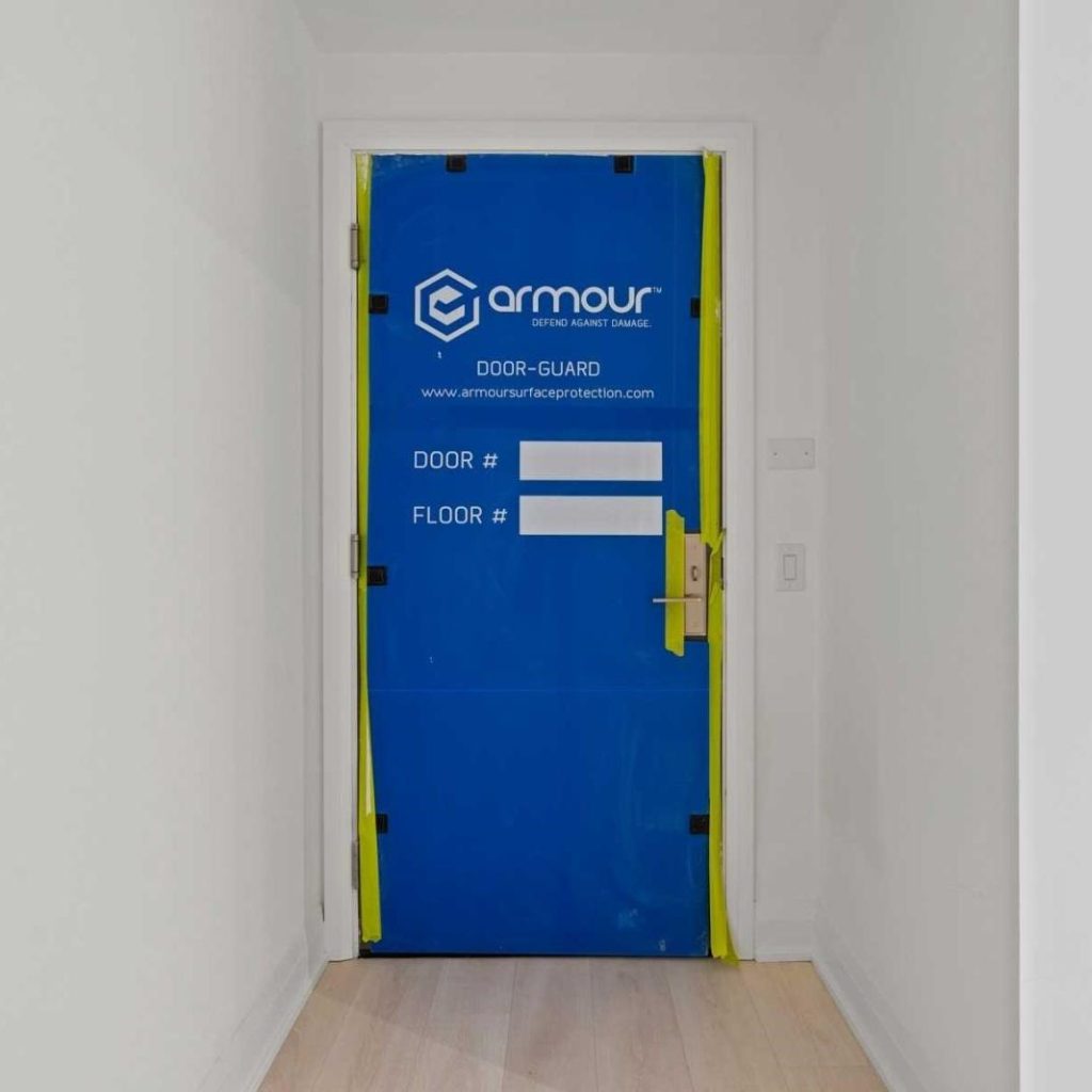 Image of Camrost Felcorp Project for jobsite door protection blog by Axiom, supplier to Canada/ North America construction professionals