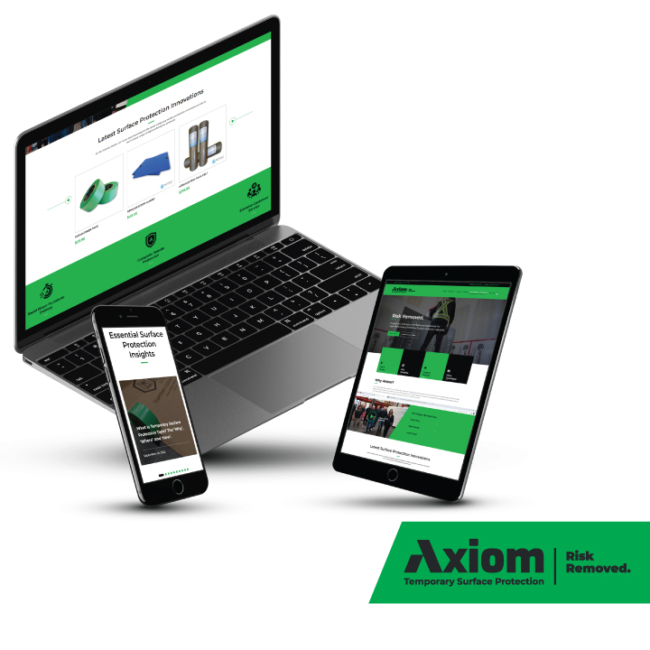 Image of Axiom Surface Protection Website for complete jobsite surface blog by Axiom, supplier to Canada/ North America construction professionals