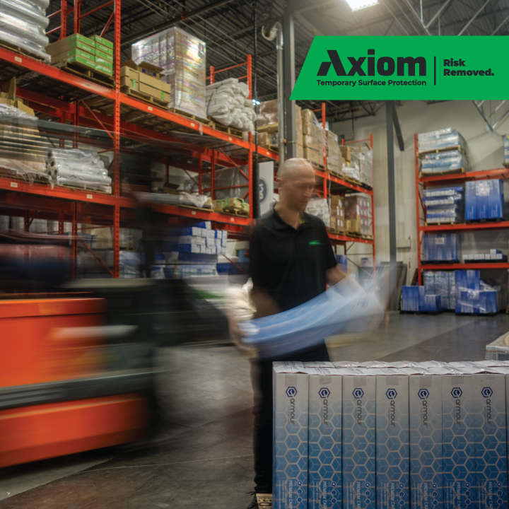 Image of Axiom Temporary Surface Protection Delivery for distribution centre network blog for Canada and USA at Axiom Surface Protection
