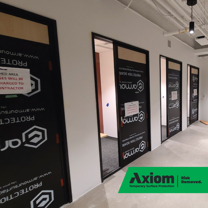 Defend and Deliver: Optimizing Construction Projects with Temporary Surface Protection - Armour Protection Board - Black Door Protection